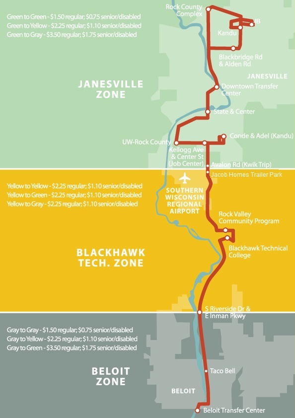 BJE fare map 2018