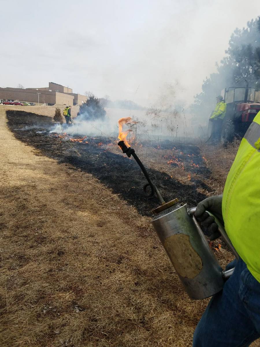 2018 UW Rock County Campus Prairie Burn (3)