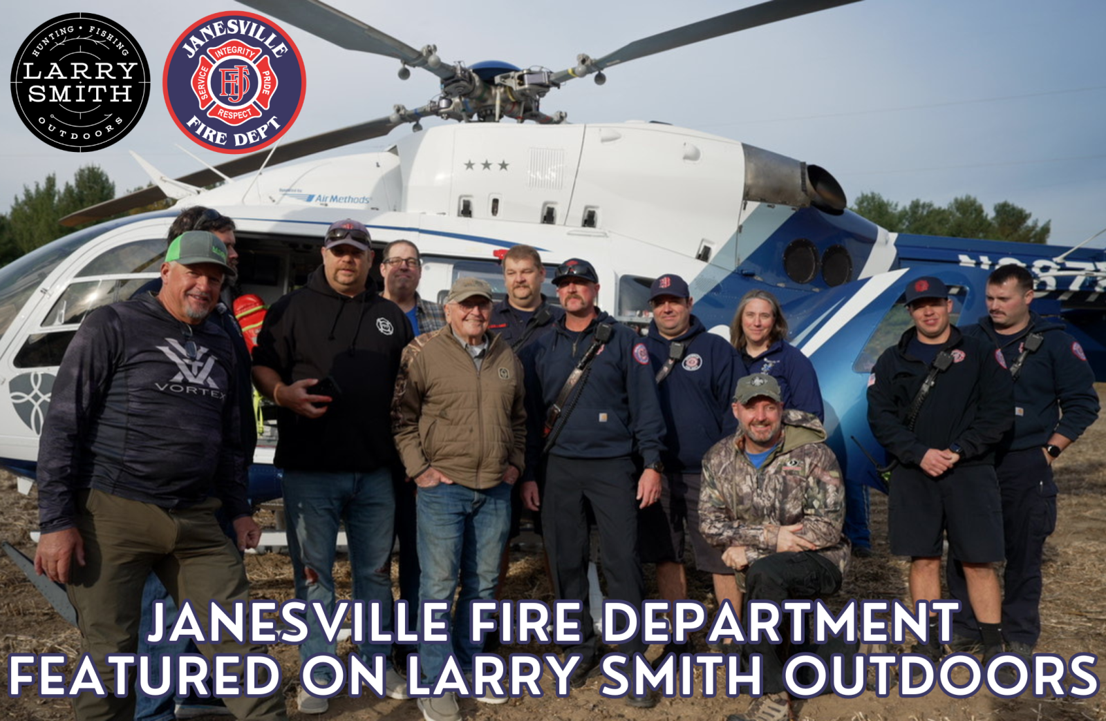 Janesville Fire Department Featured on TV Program Larry Smith Outdoors